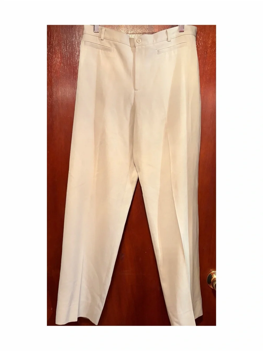 Rafaella Women’s Cream Dress Pants - Straight Tailored Cut